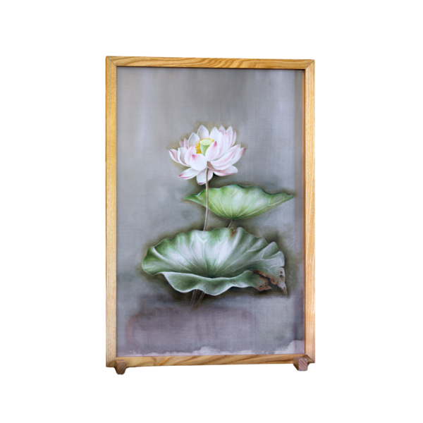 Reborn | Acrylic on silk with frame
