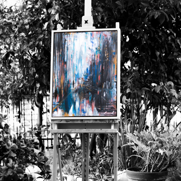 Reflection | Acrylic on canvas with frame - Image 2