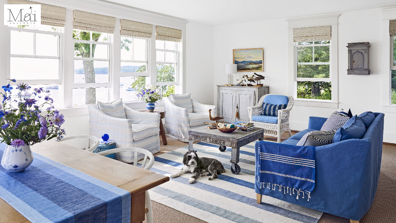 The coastal theme aims to bring the calming atmosphere of the seaside into your home, without the hassle of sand The coastal theme aims to bring the calming atmosphere of the seaside into your home, without the hassle of sand